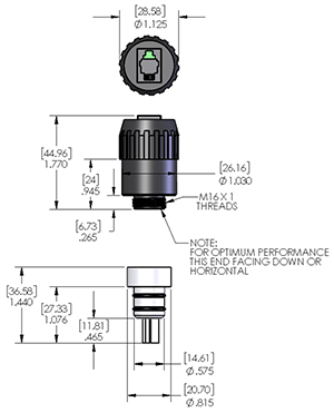 размеры датчика PSR-11-58