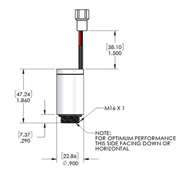 размеры датчика PSR-11-75-KE13-PB