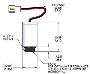 размеры кислородного датчика PSR-11-75-KE1