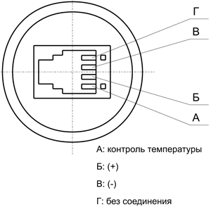 Цоколевка кислородного датчика М-07S Kranz GmbH схема2